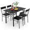 5-Piece Dining Table Set for 4 with Kitchen Table and 4 Dining Chairs